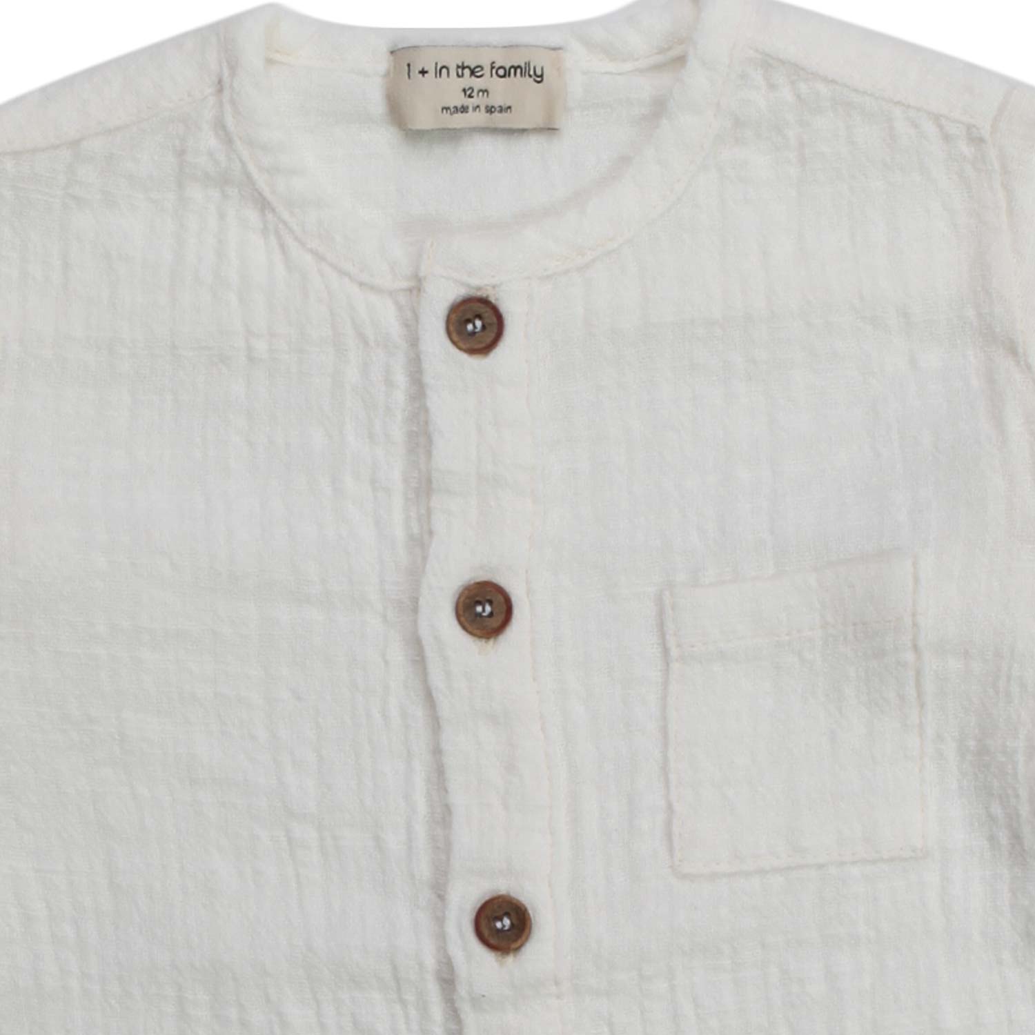 CAMICIA MAURI BIANCO NATURALE BAMBINO E BEBÈ - annameglio.com abbigliamento moda