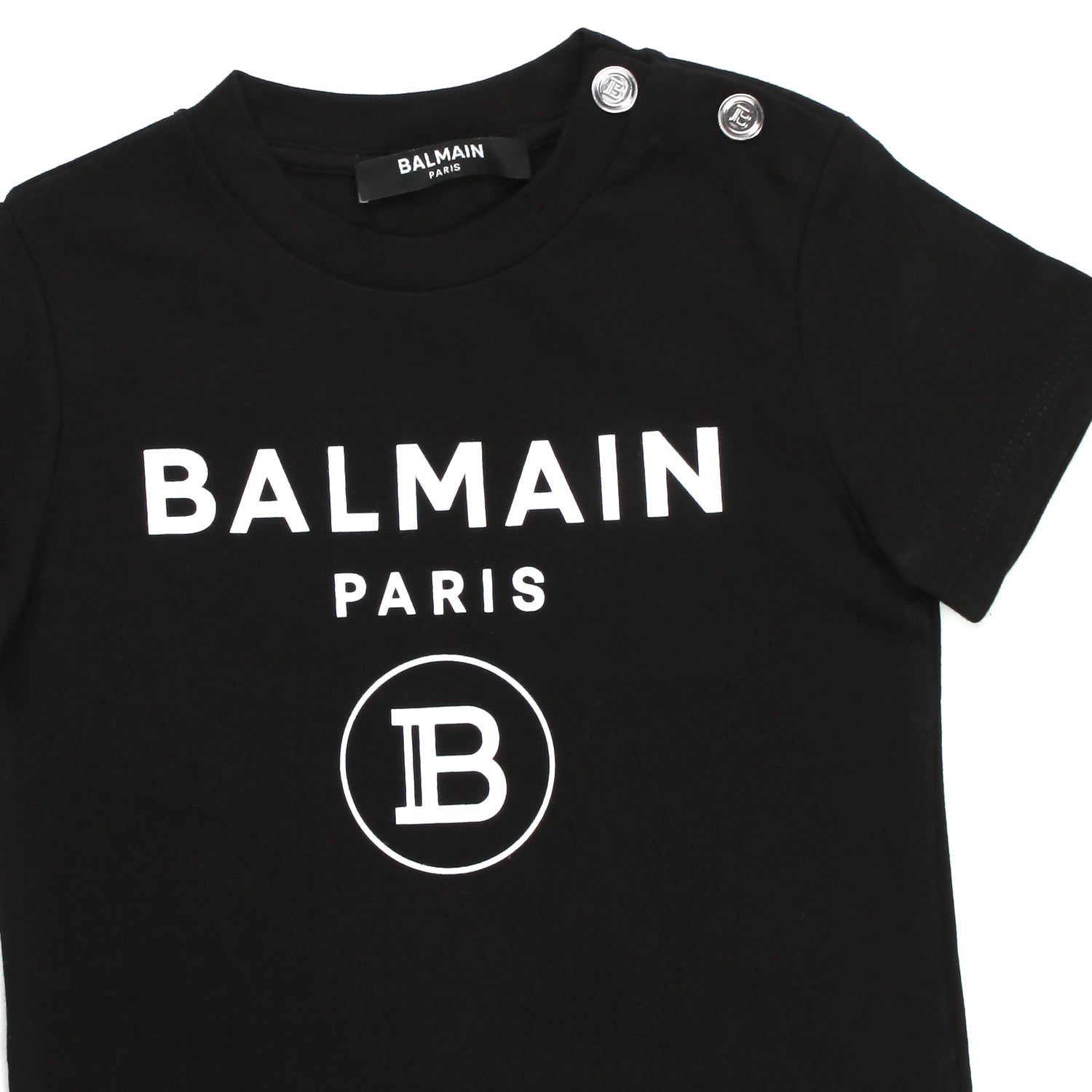 T-shirt nera bambina con bottoni - annameglio.com abbigliamento moda