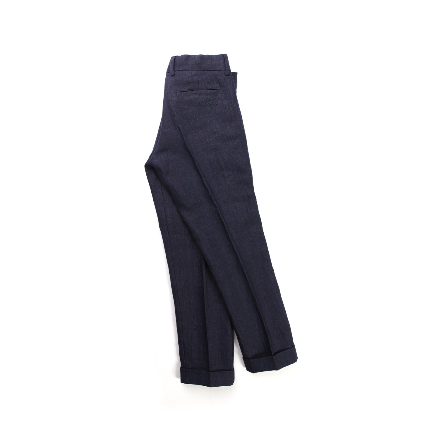 PANTALONE BLU LINO TEEN BAMBINO - annameglio.com abbigliamento moda