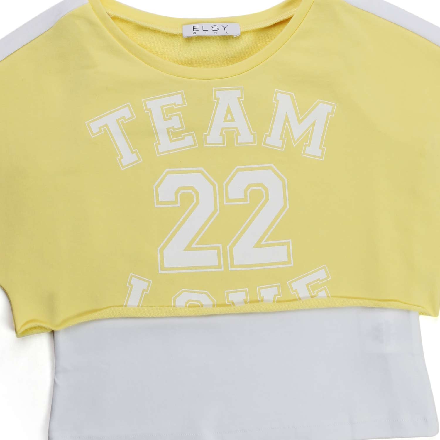 T-SHIRT GIALLO PASTELLO BAMBINA TEEN - annameglio.com abbigliamento moda