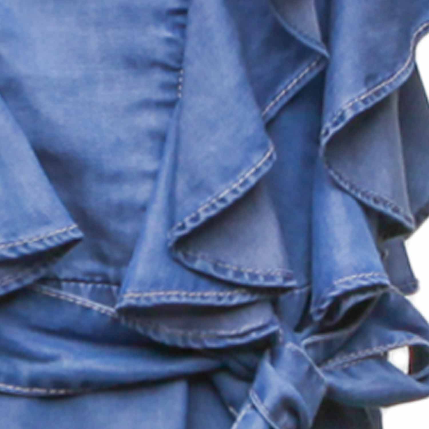 ABITO BLU DENIM BAMBINA TEEN - annameglio.com abbigliamento moda