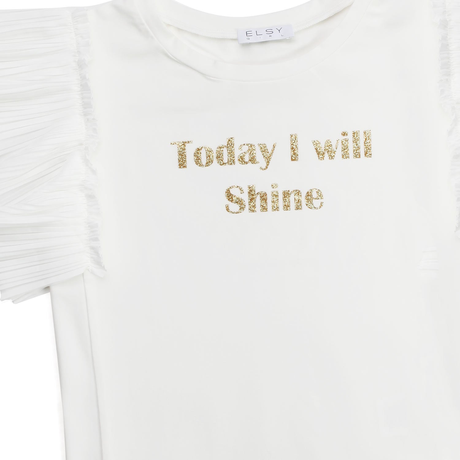 T-SHIRT STAMPA GLITTER BAMBINA TEEN - annameglio.com abbigliamento moda