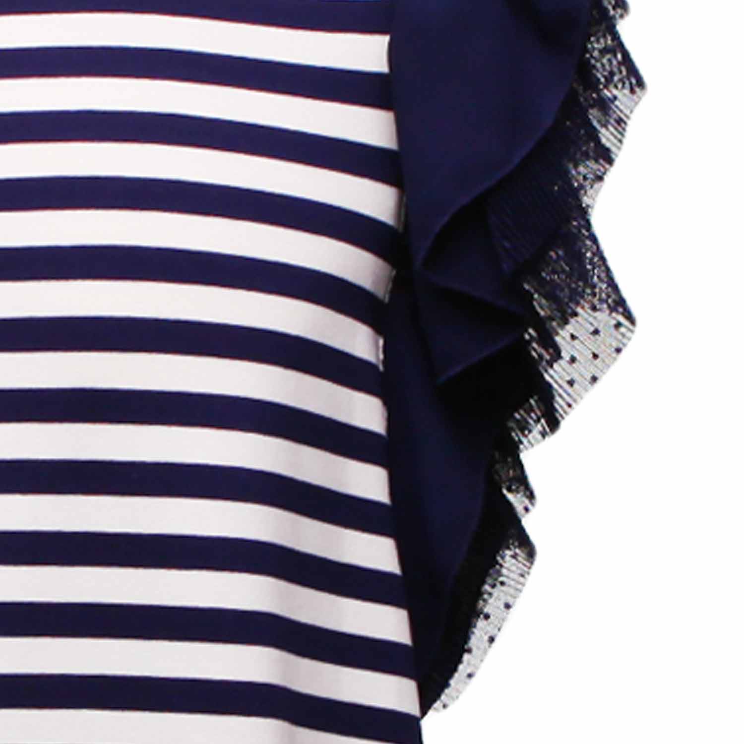 ABITO BIANCO E BLUE A RIGHE GIRL - annameglio.com abbigliamento moda