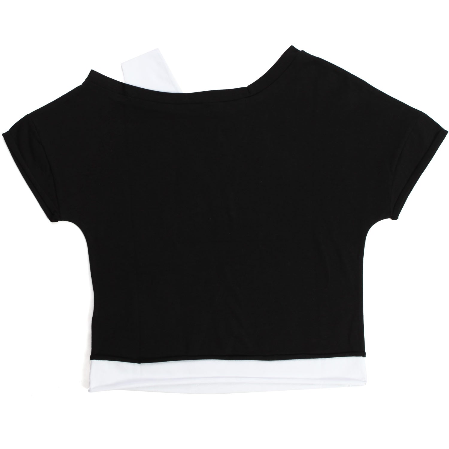 T-SHIRT CROPPED NERA GIRL BAMBINA - annameglio.com abbigliamento moda