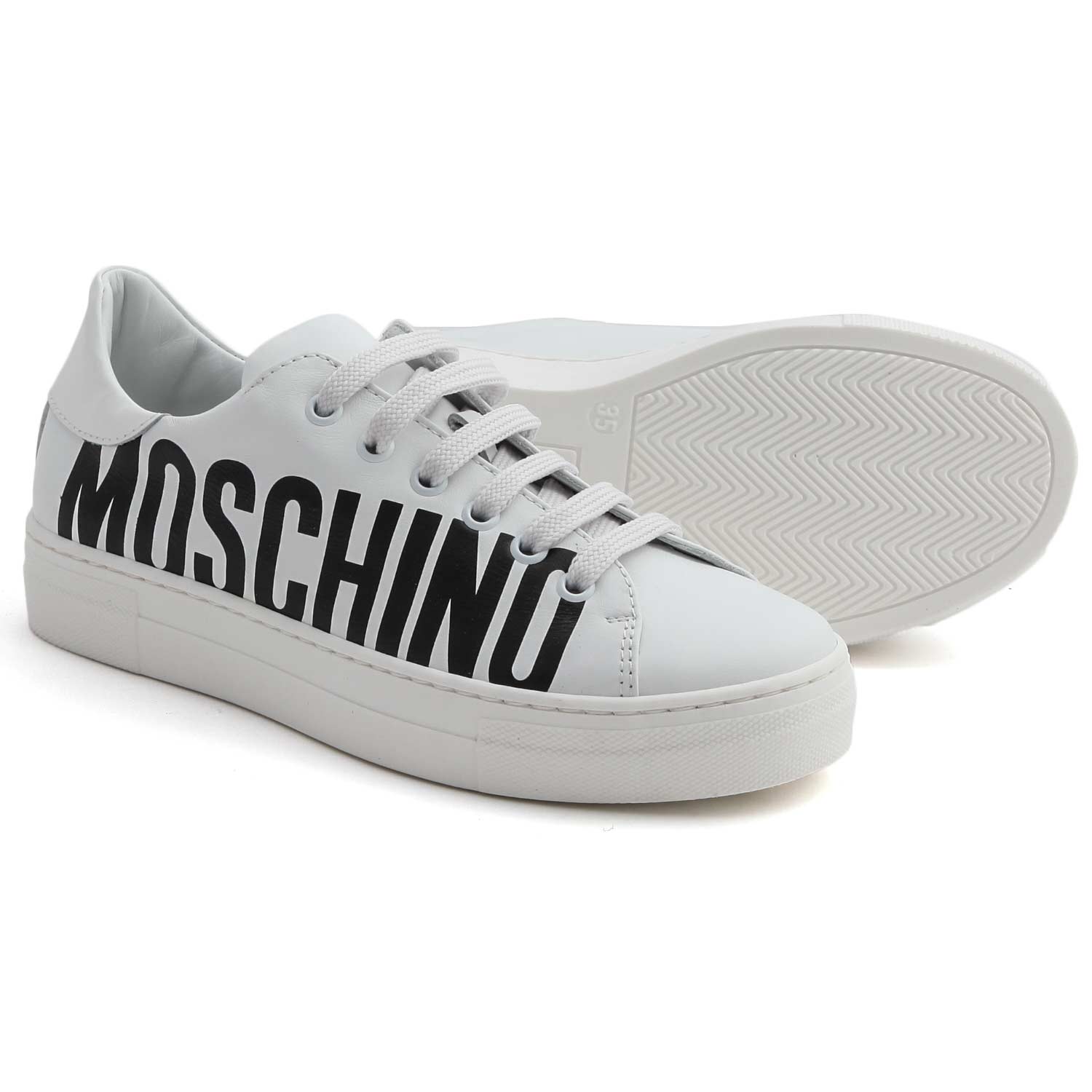 SNEAKERS BIANCHE CON LOGO UNISEX - annameglio.com abbigliamento moda