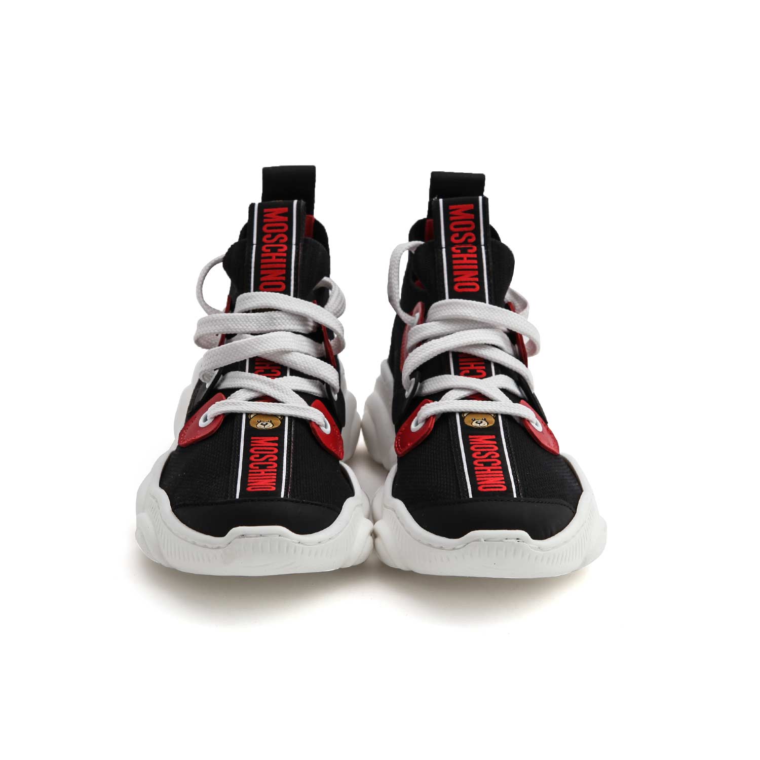 SNEAKERS NERE E ROSSE UNISEX - annameglio.com abbigliamento moda