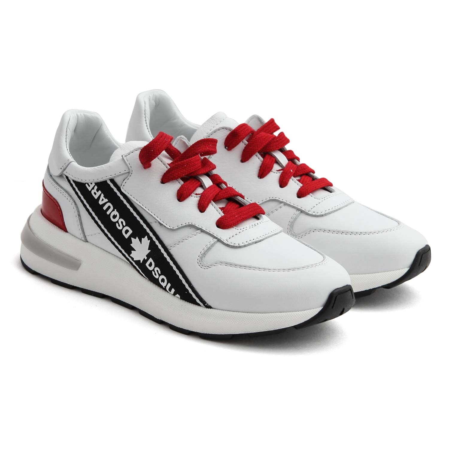 SNEAKERS BIANCHE ROSSE UNISEX - annameglio.com abbigliamento moda