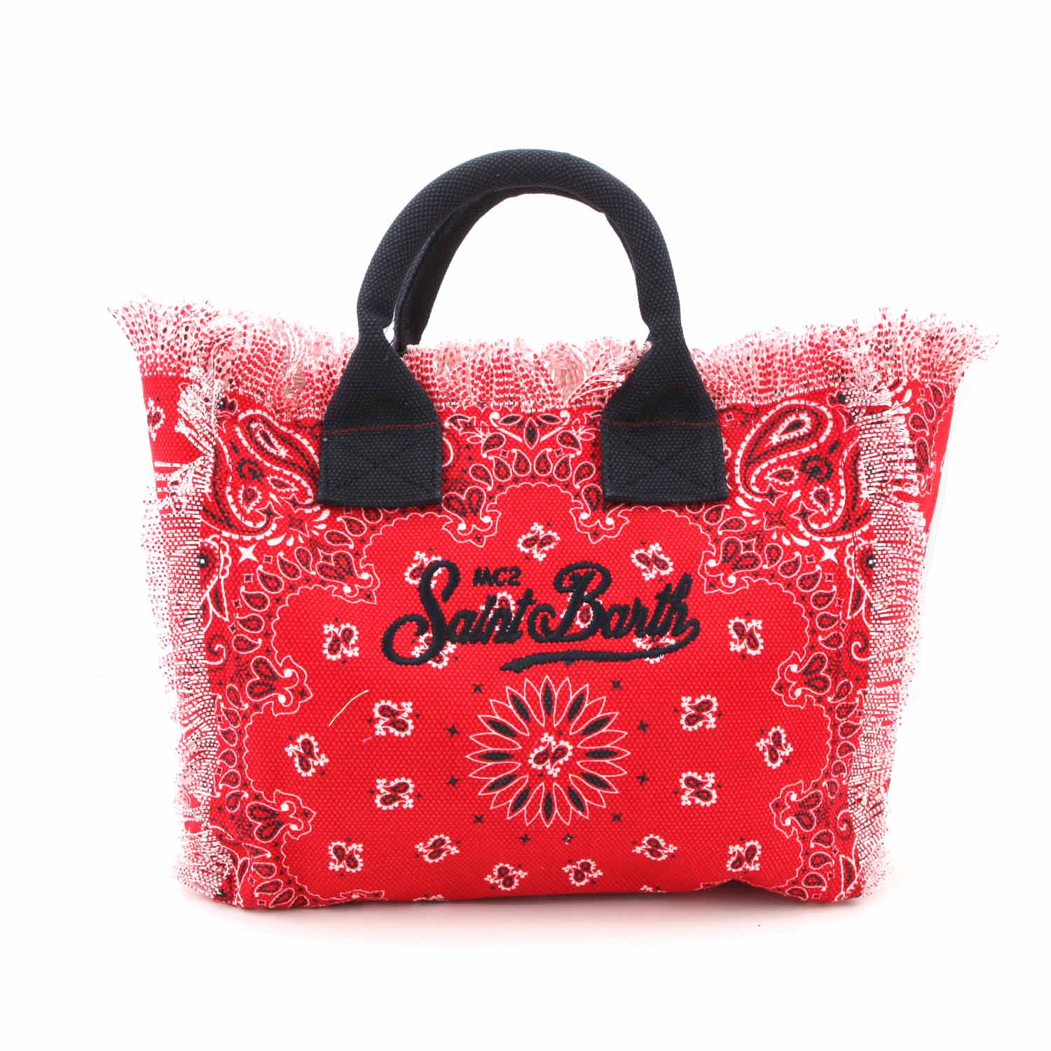 Borsa in canvas bandana rossa - annameglio.com abbigliamento moda