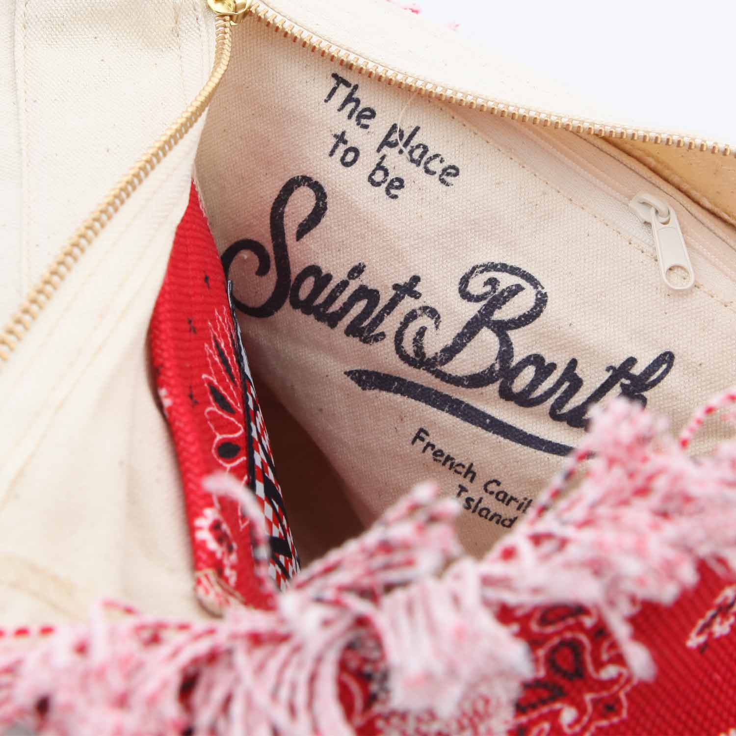 Borsa in canvas bandana rossa - annameglio.com abbigliamento moda
