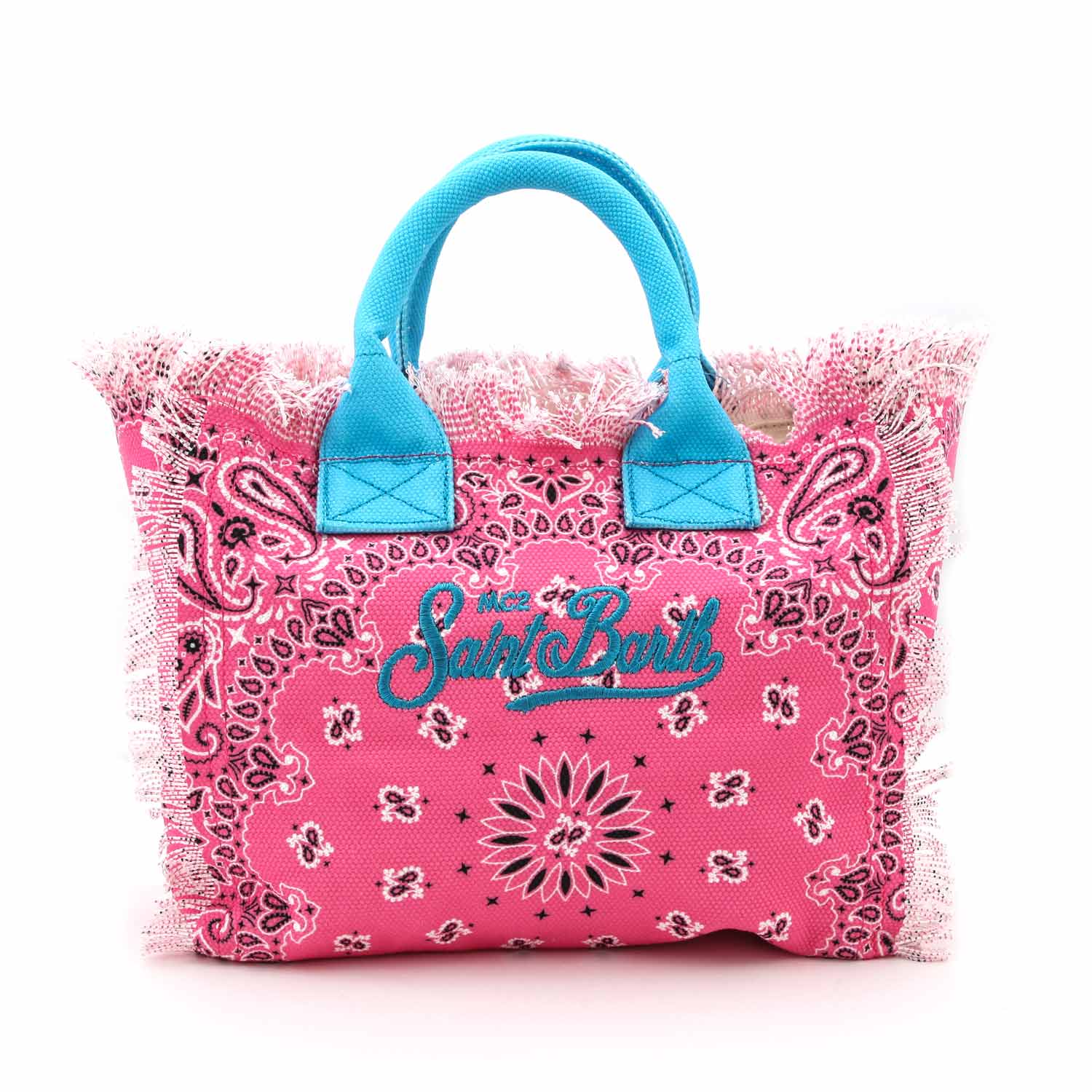 Borsa in Canvas bandana rosa - annameglio.com abbigliamento moda