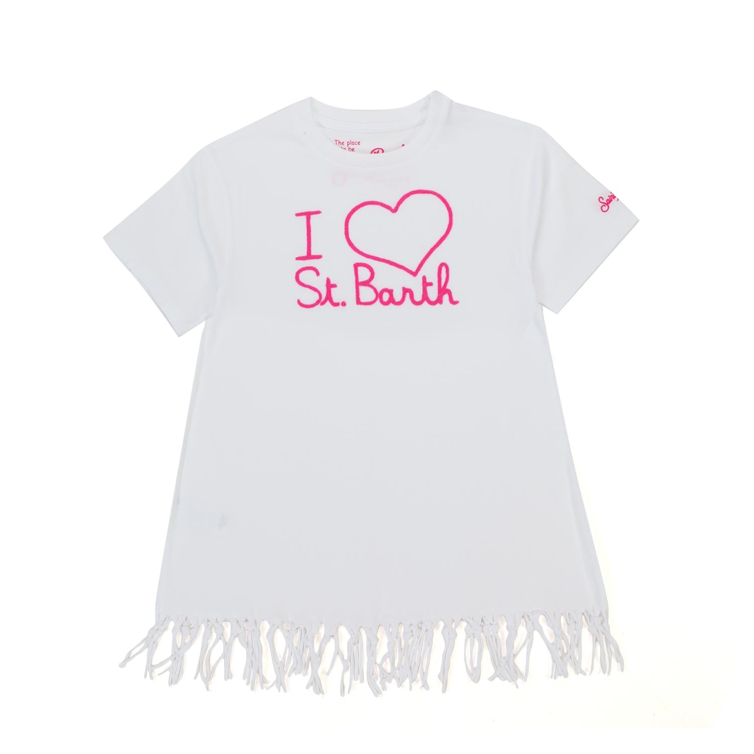 ABITO BIANCO CON FRANGE GIRL - annameglio.com abbigliamento moda