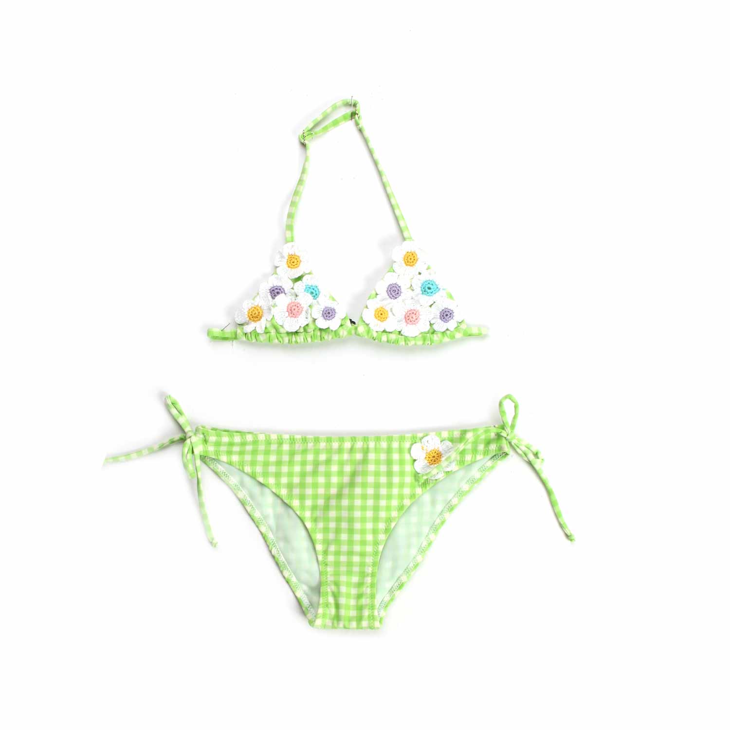 BIKINI VERDE E BIANCO BAMBINA - annameglio.com abbigliamento moda
