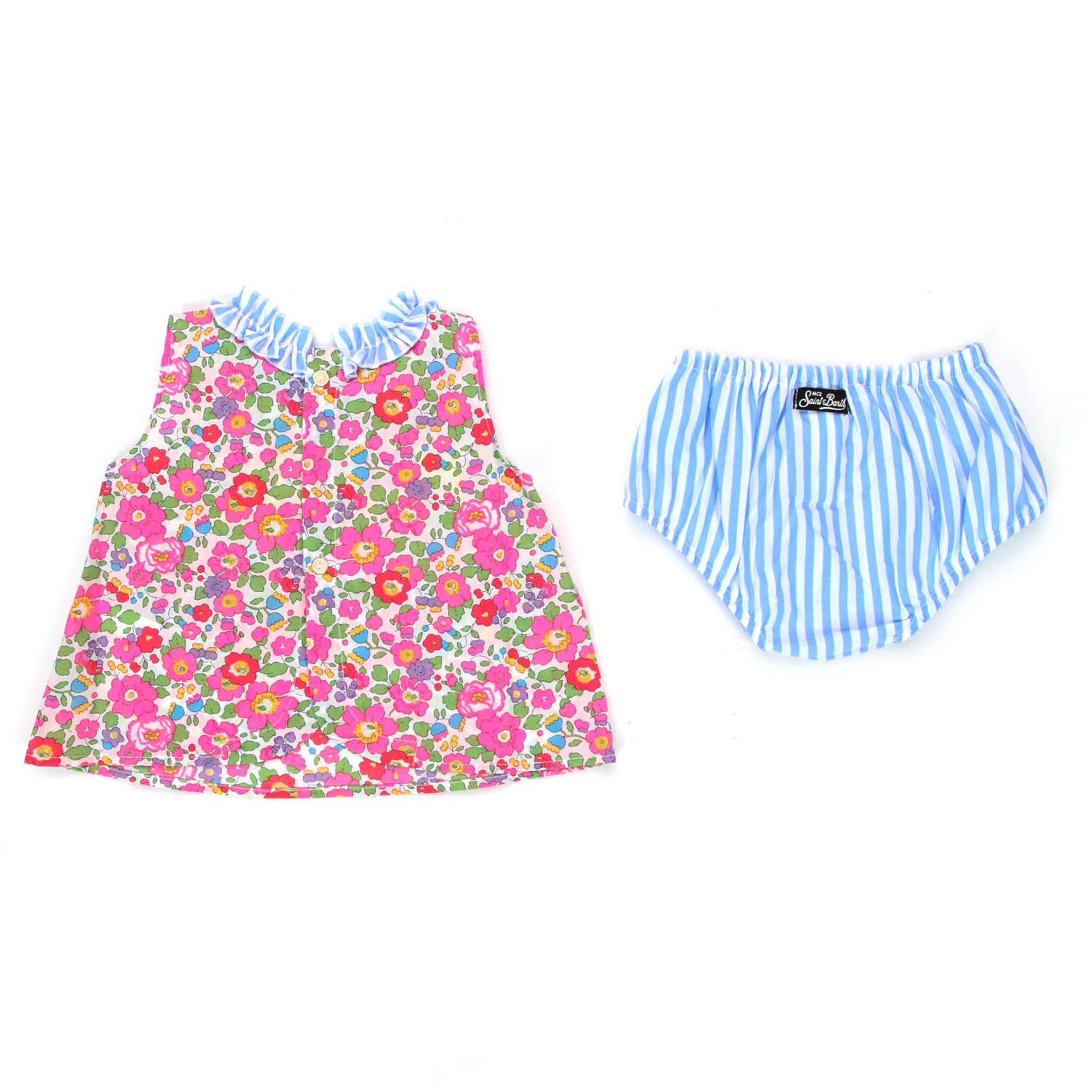 Completo baby con culotte floreale - annameglio.com abbigliamento moda