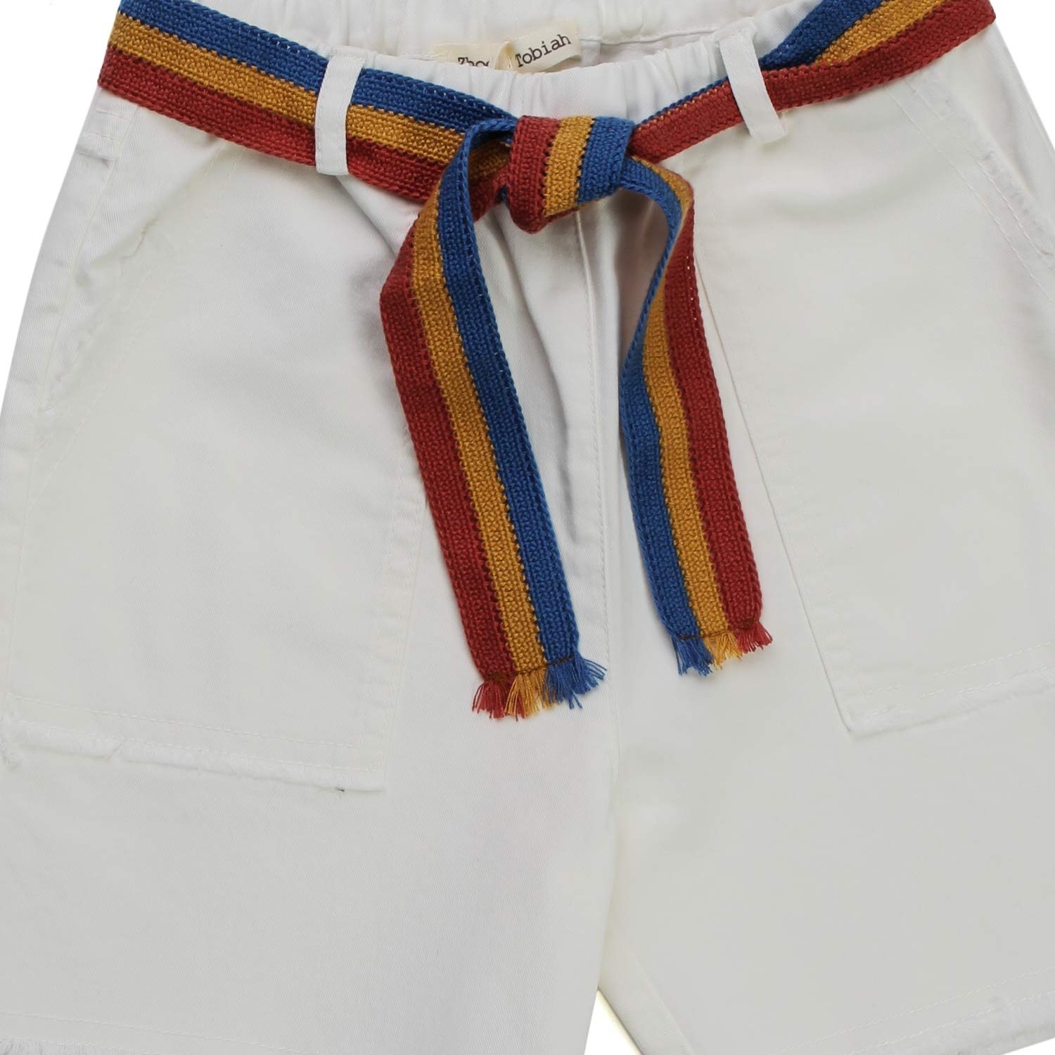 SHORTS BIANCHI CON CINTURA BAMBINA - annameglio.com abbigliamento moda