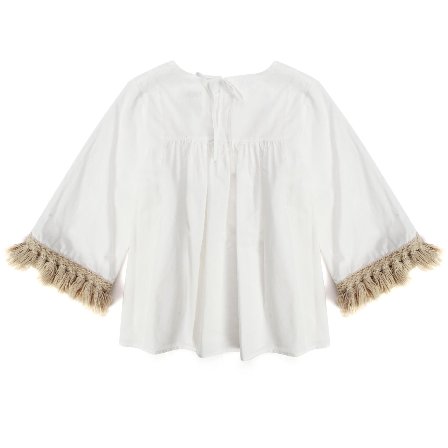 BLUSA BIANCA E ORO BAMBINA E TEENAGER - annameglio.com abbigliamento moda