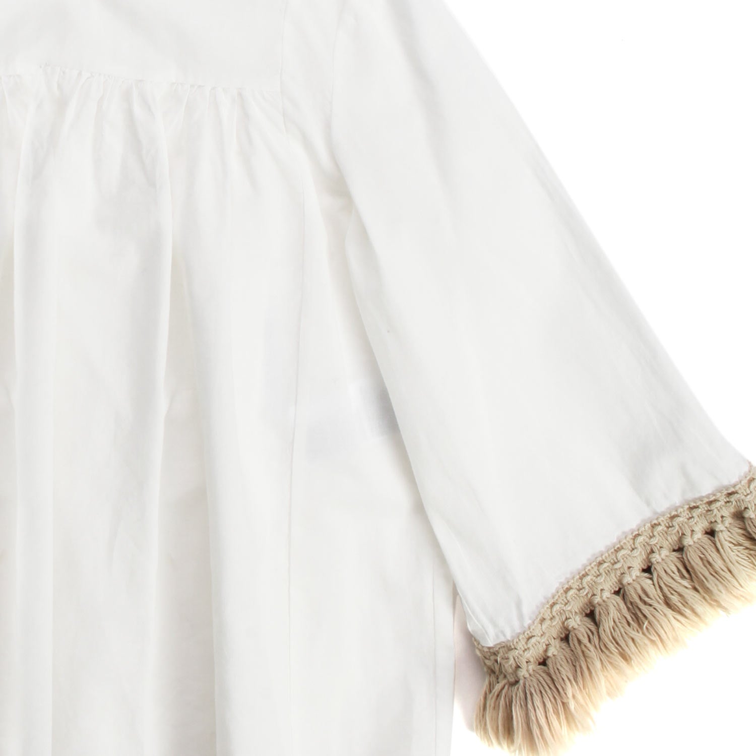 BLUSA BIANCA E ORO BAMBINA E TEENAGER - annameglio.com abbigliamento moda