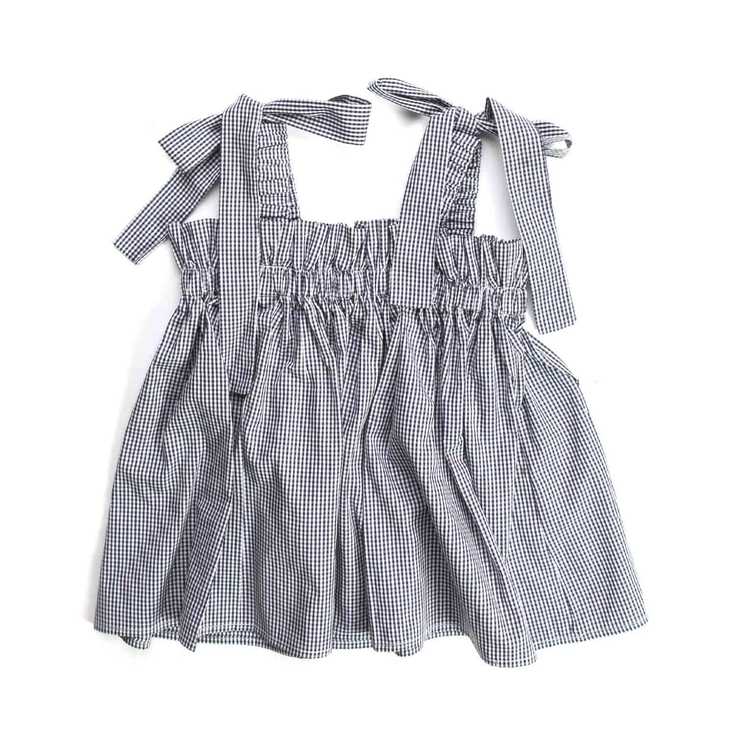 TOP BIANCO E NERO A QUADRETTI BAMBINA - annameglio.com abbigliamento moda