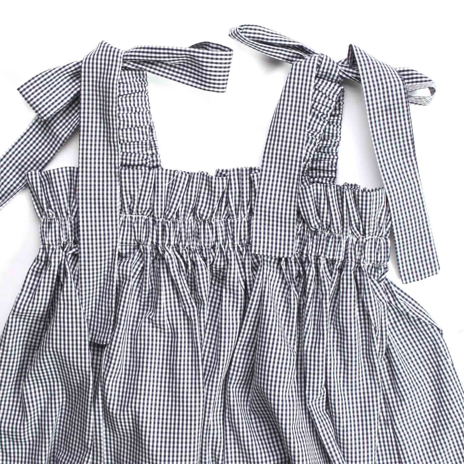 TOP BIANCO E NERO A QUADRETTI BAMBINA - annameglio.com abbigliamento moda