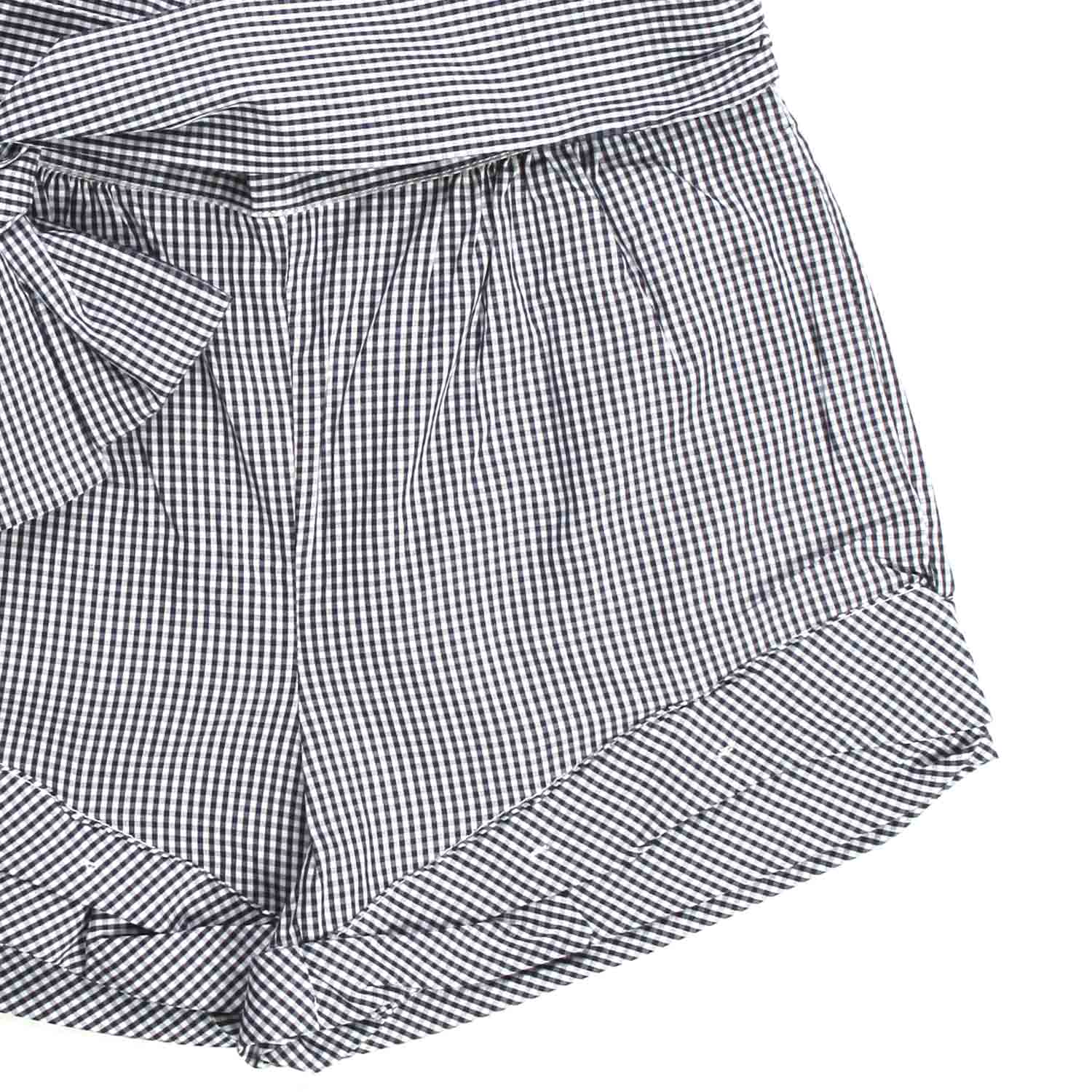 SHORTS BIANCHI E NERI A QUADRETTI BAMBINA - annameglio.com abbigliamento moda