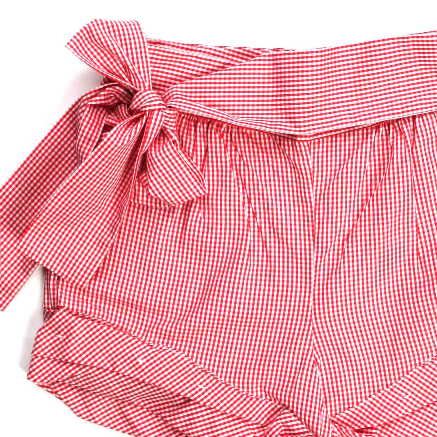SHORTS BIANCHI E ROSSI A QUADRETTI BAMBINA - annameglio.com abbigliamento moda