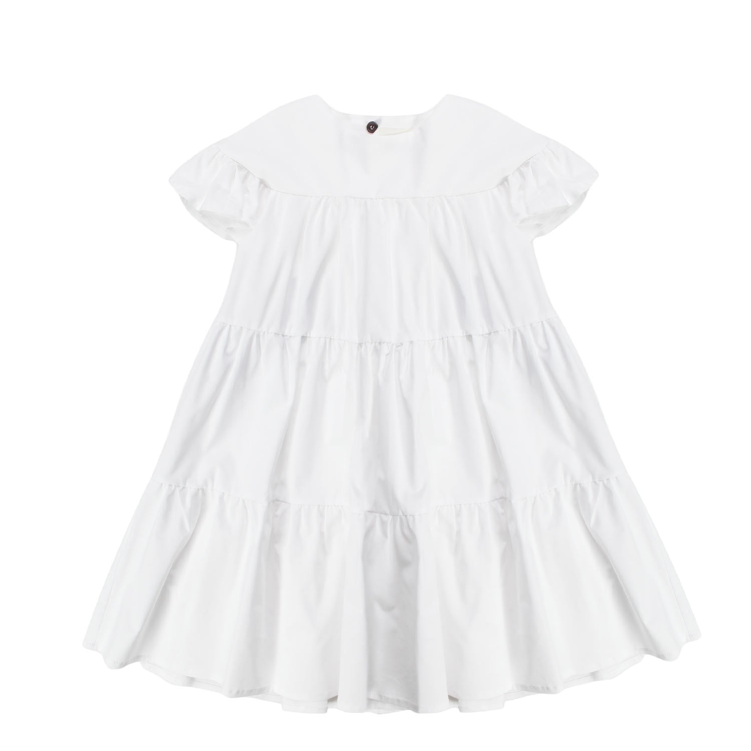 ABITO IN COTONE BIANCO BAMBINA E TEENAGER - annameglio.com abbigliamento moda