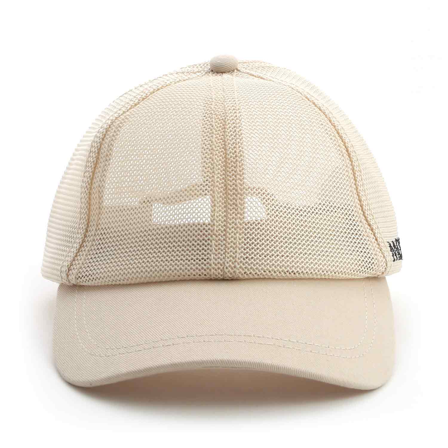 Cappello baseball in rete tecnica beige - annameglio.com abbigliamento moda