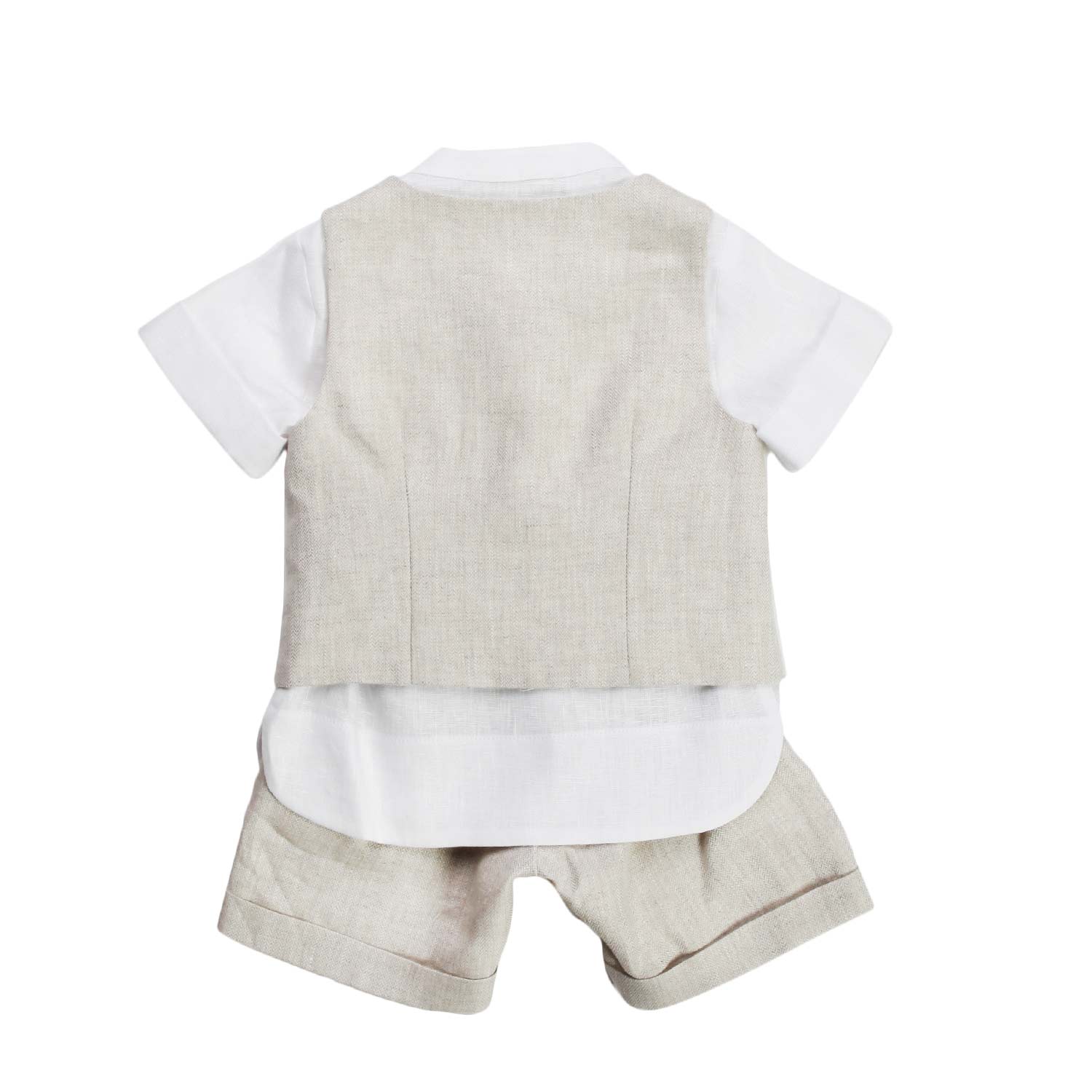 COMPLETINO NEONATO BIANCO E BEIGE - annameglio.com abbigliamento moda
