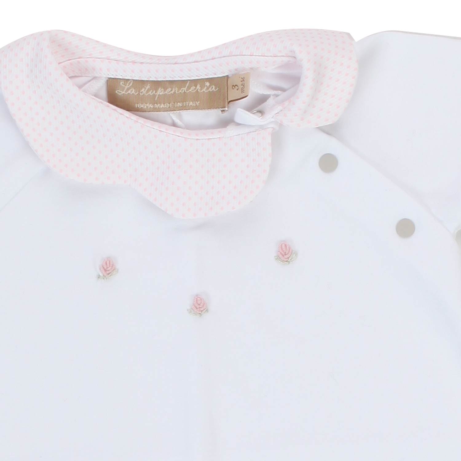 PAGLIACCETTO NEONATA BIANCO E ROSA - annameglio.com abbigliamento moda