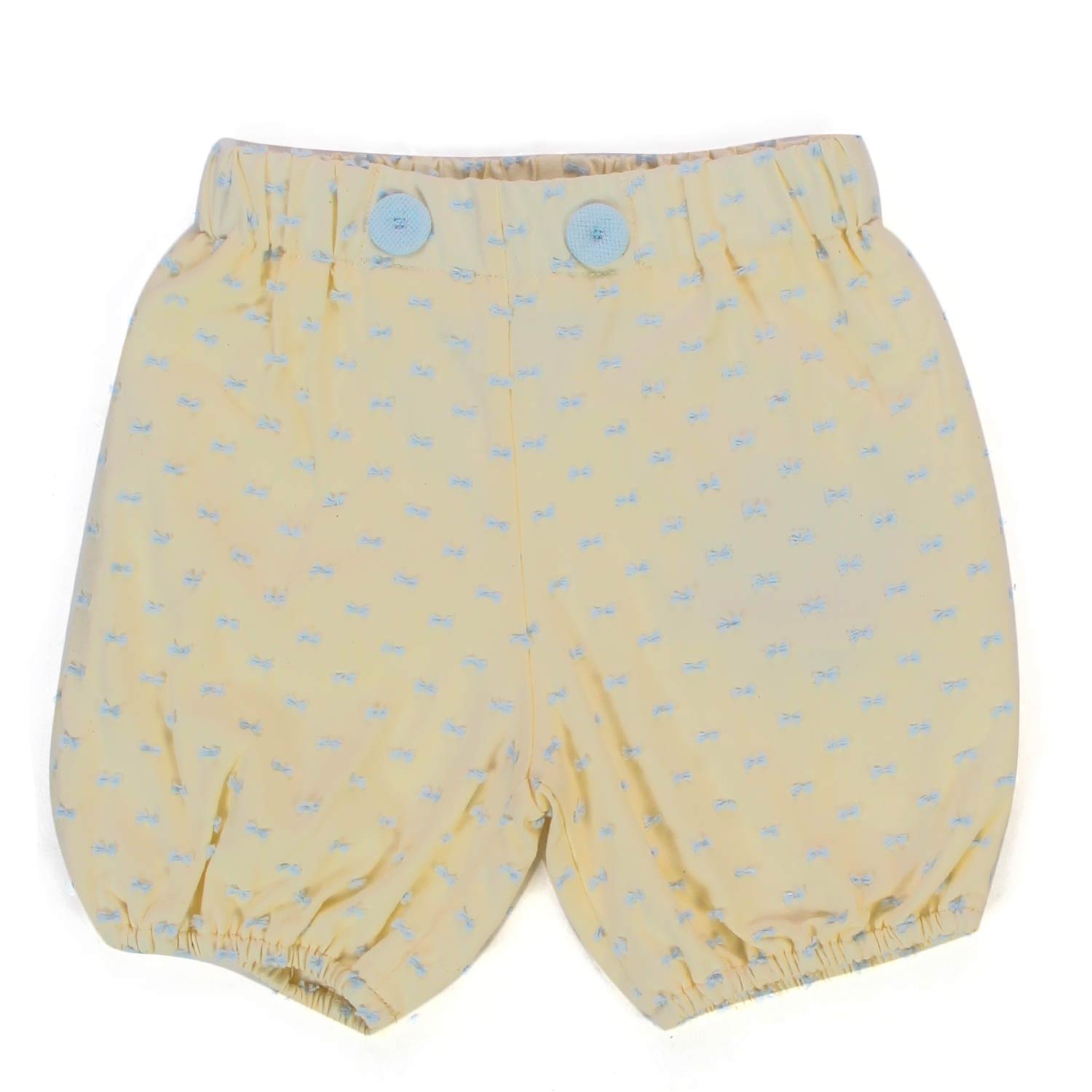 PANTALONCINO NEONATO GIALLO E CELESTE - annameglio.com abbigliamento moda
