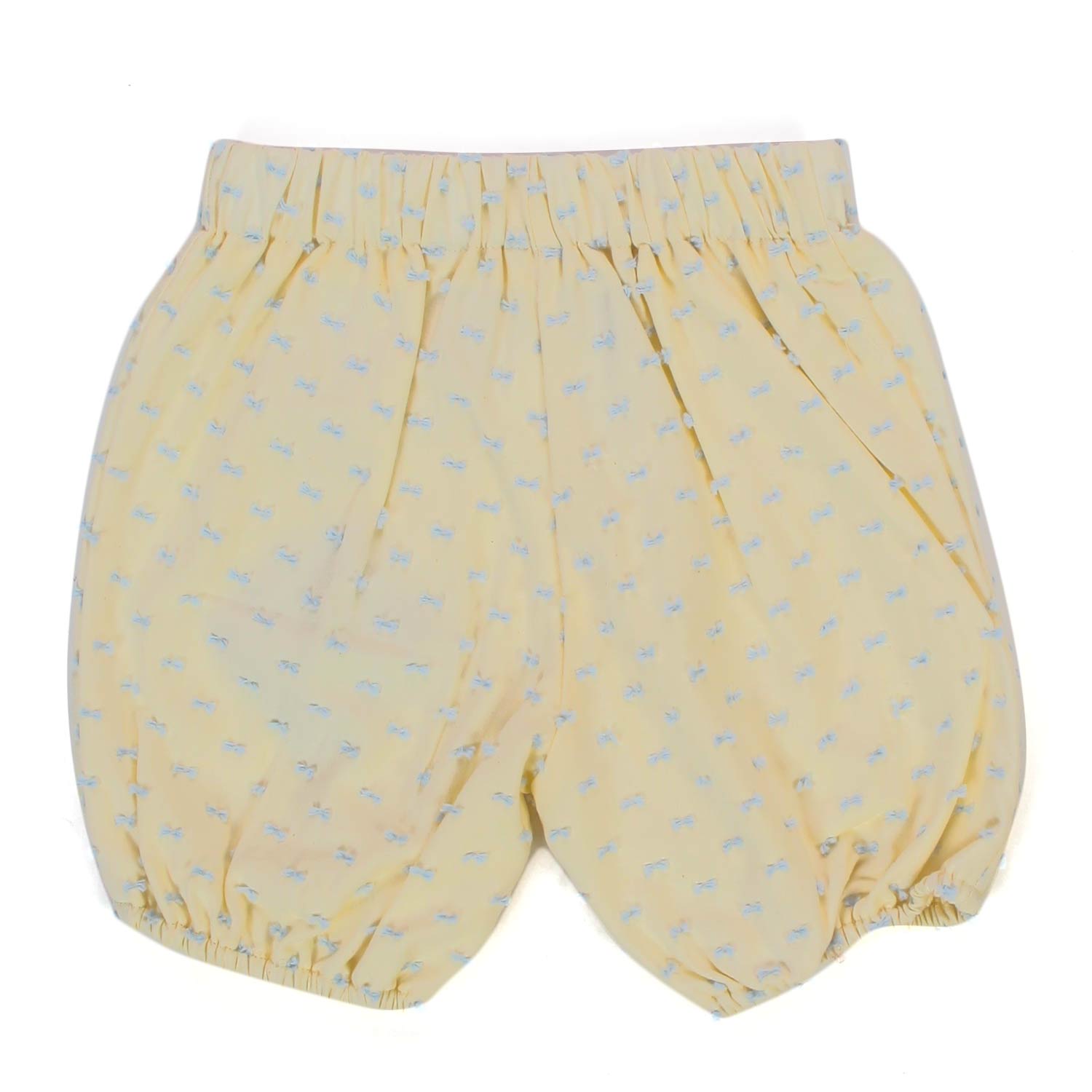 PANTALONCINO NEONATO GIALLO E CELESTE - annameglio.com abbigliamento moda