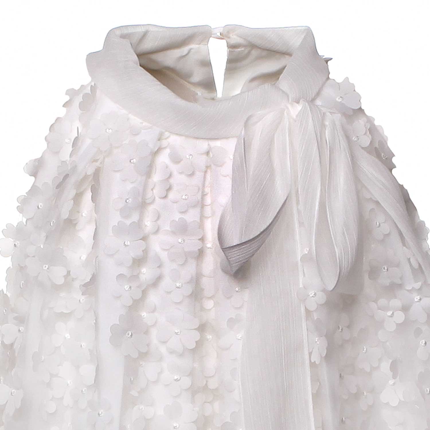 ABITO BAMBINA TEEN TULLE BIANCO CERIMONIA - annameglio.com abbigliamento moda