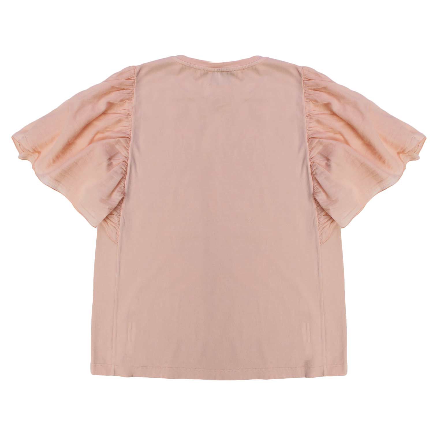 T-SHIRT VOLANTS ROSA BAMBINA E TEENAGER - annameglio.com abbigliamento moda