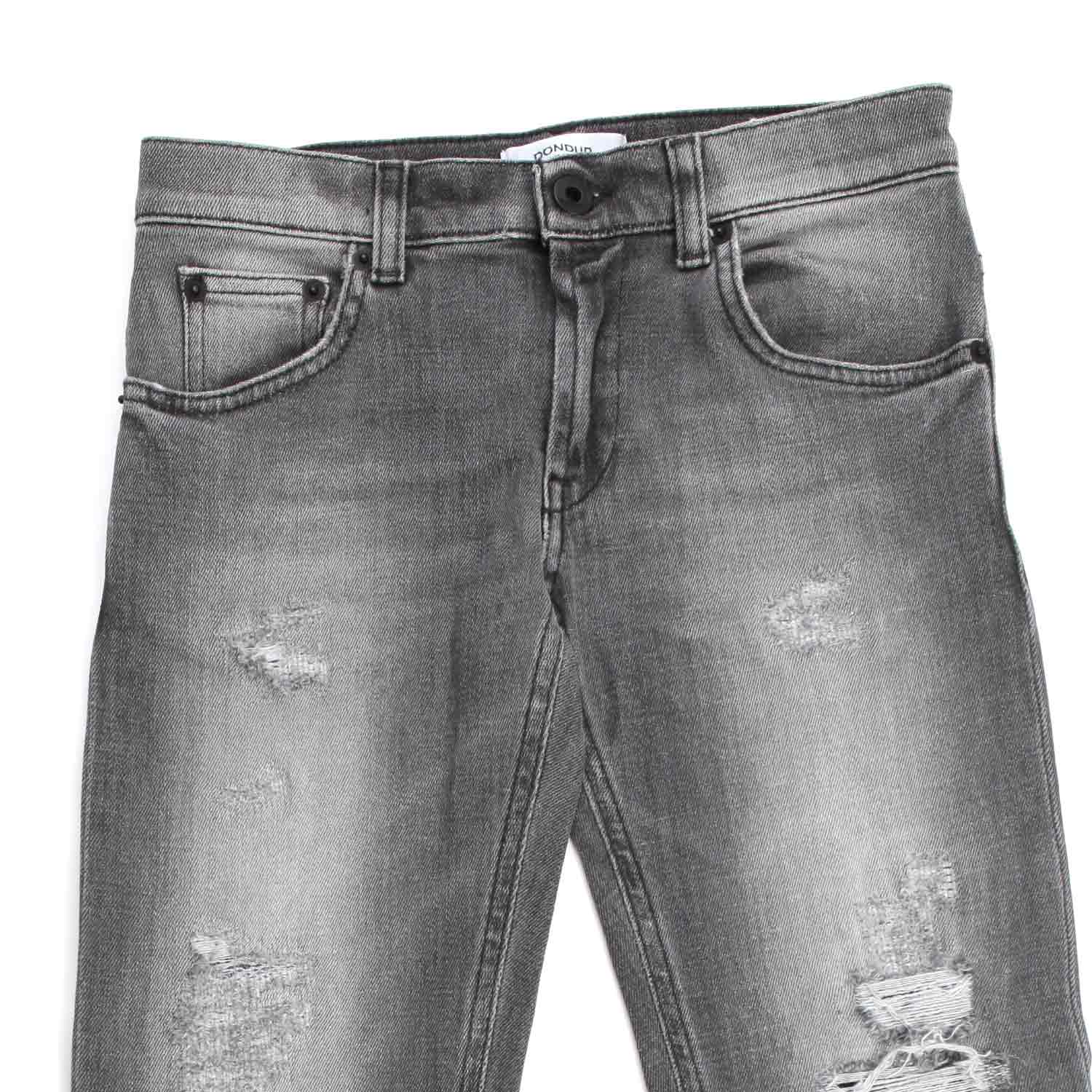 JEANS GRIGI STRAPPATI UNISEX - annameglio.com abbigliamento moda