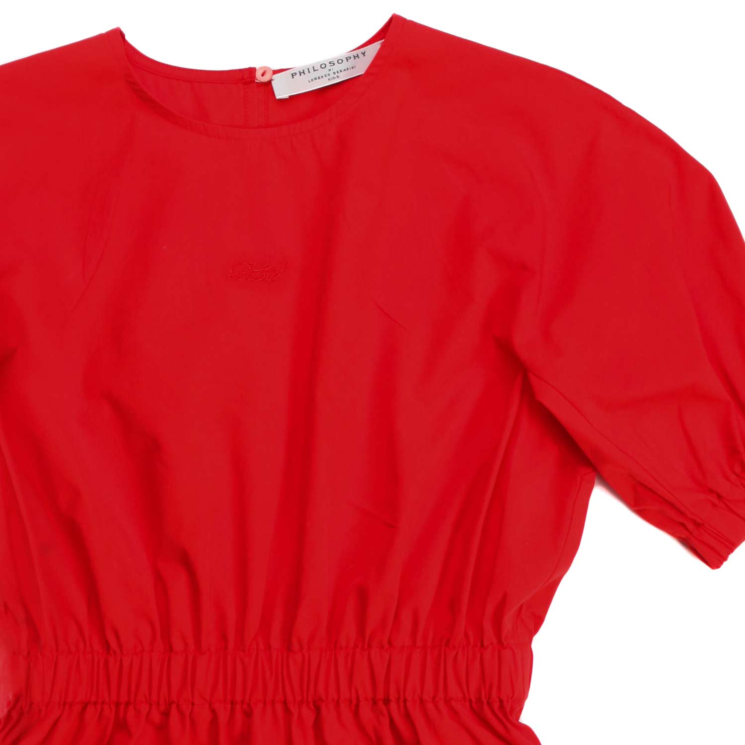 ABITO ROSSO COTONE BAMBINA TEEN - annameglio.com abbigliamento moda