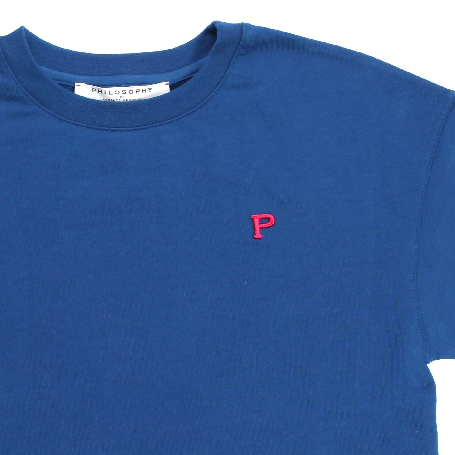 T-SHIRT CROPPED BLU TEEN BAMBINA - annameglio.com abbigliamento moda