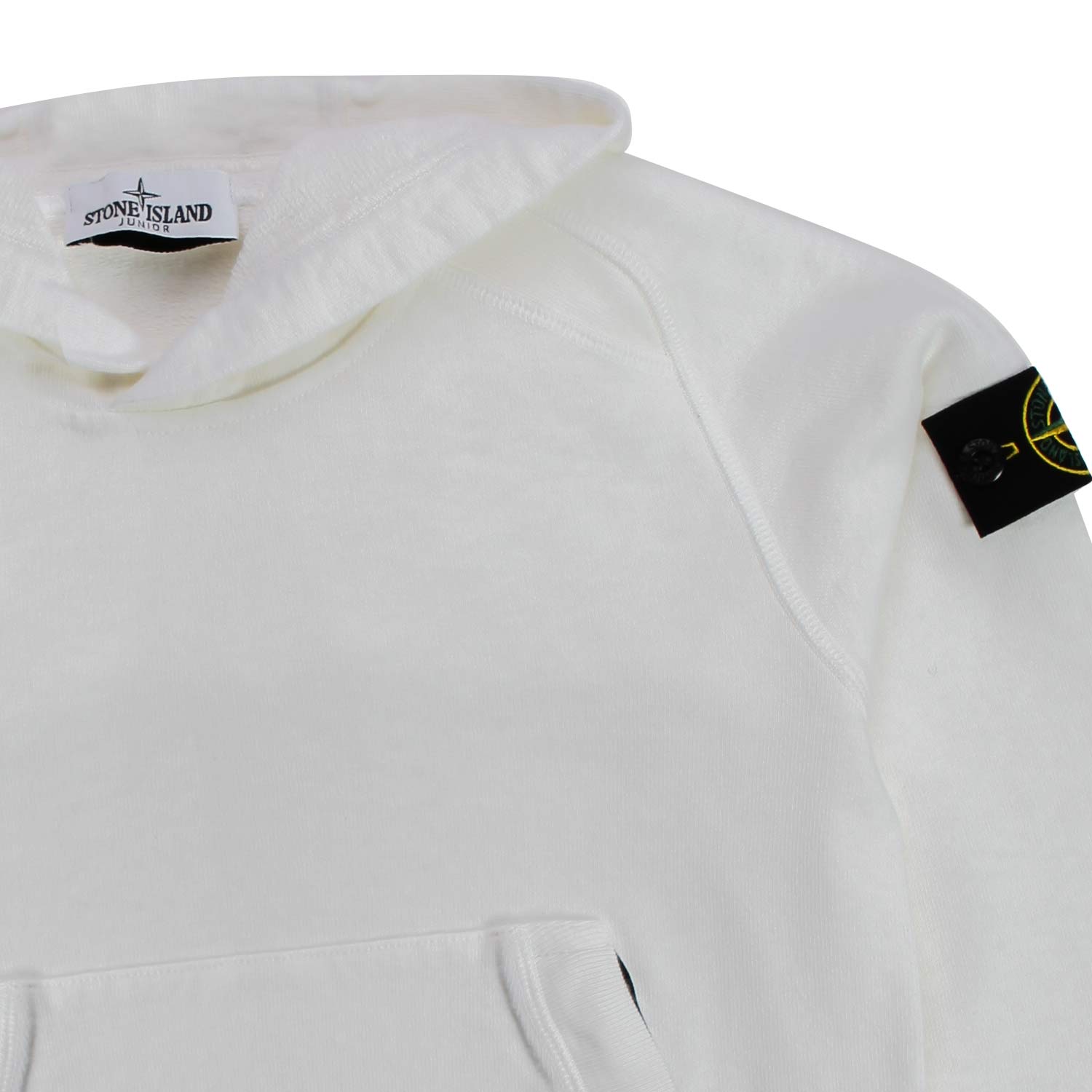 FELPA BIANCA CAPPUCCIO BOY - annameglio.com abbigliamento moda