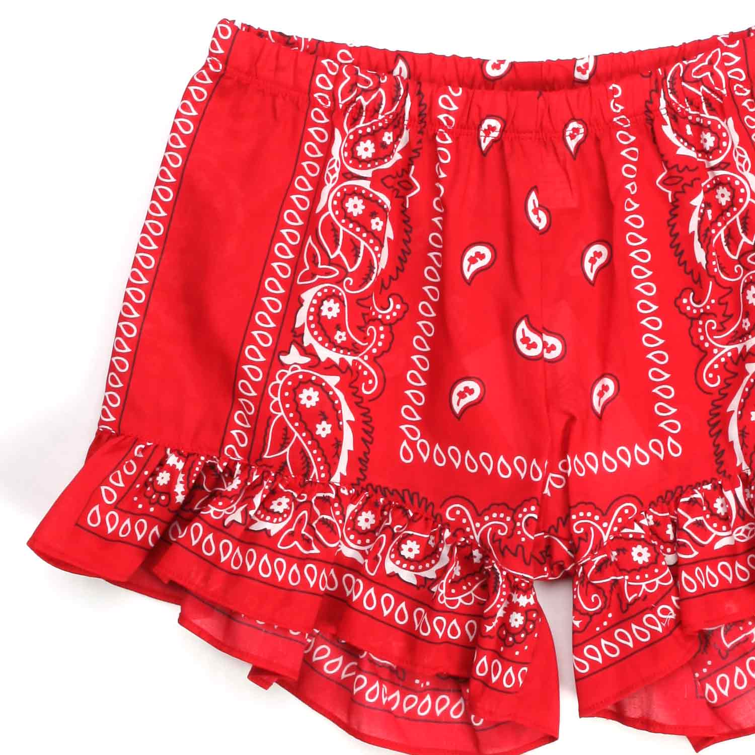 SHORTS ROSSI CON STAMPA GIRL - annameglio.com abbigliamento moda