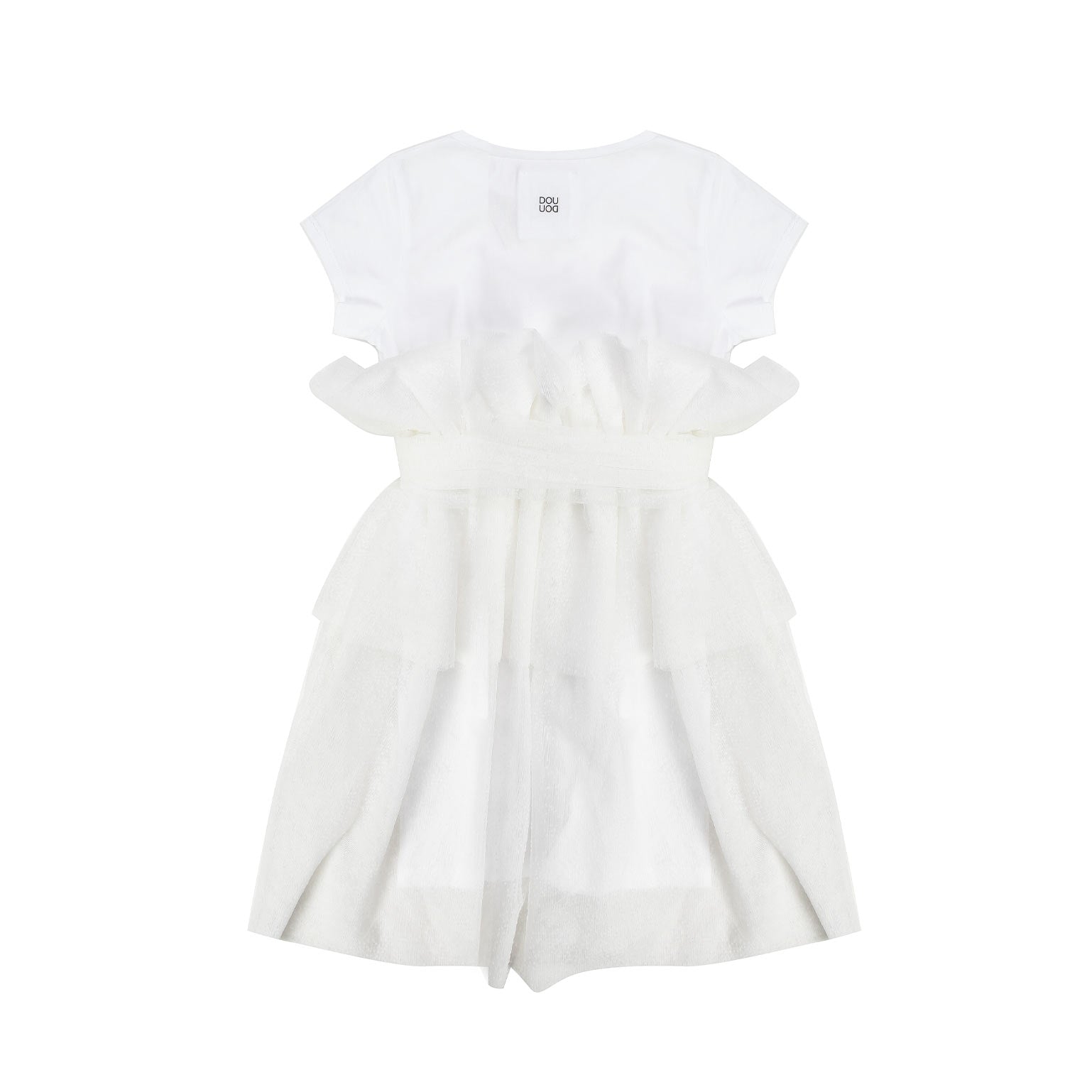 ABITO IN TULLE BIANCO BAMBINA E TEENAGER - annameglio.com abbigliamento moda