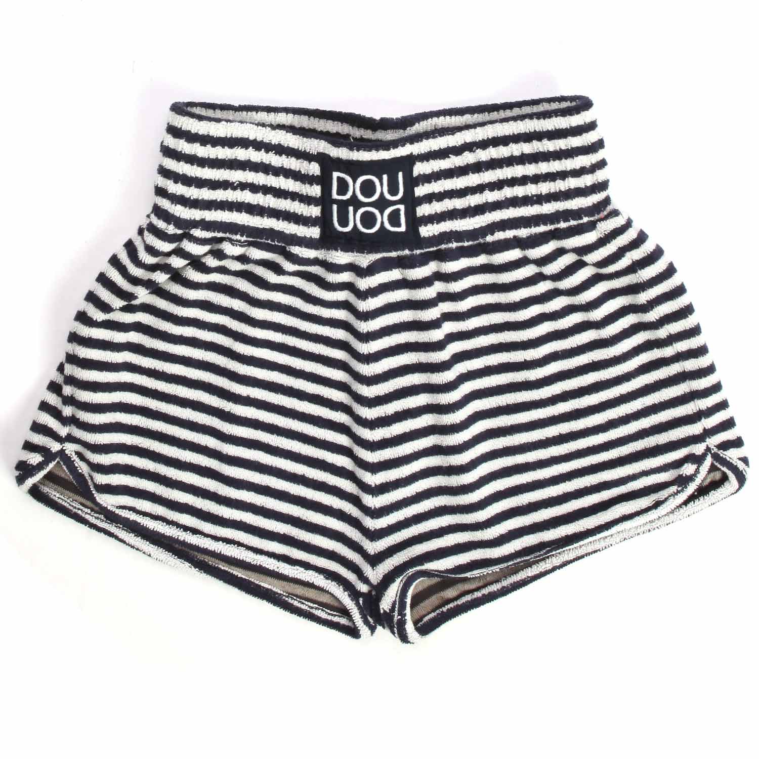 SHORTS BIANCO E BLU A RIGHE BAMBINA - annameglio.com abbigliamento moda