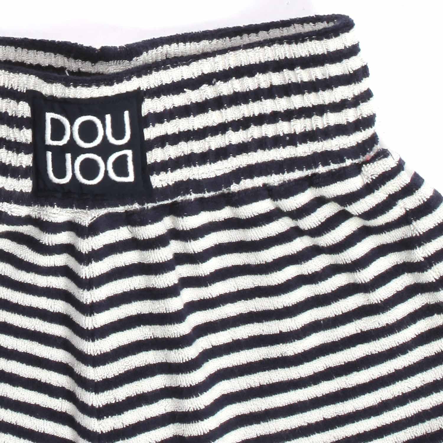 SHORTS BIANCO E BLU A RIGHE BAMBINA - annameglio.com abbigliamento moda