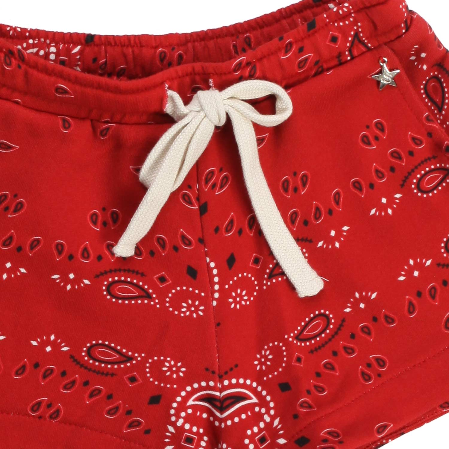 SHORTS MANDALA ROSSI BAMBINA E TEENAGER - annameglio.com abbigliamento moda