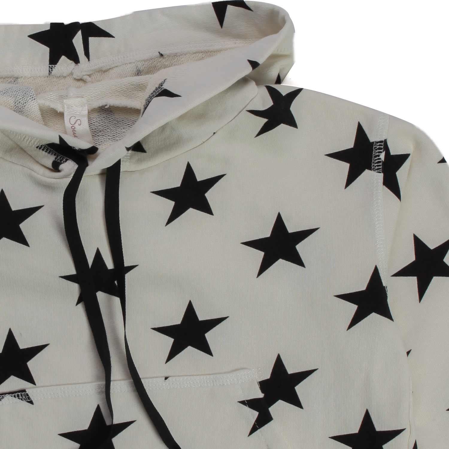 FELPA PANNA CON STELLE BAMBINA E TEENAGER - annameglio.com abbigliamento moda