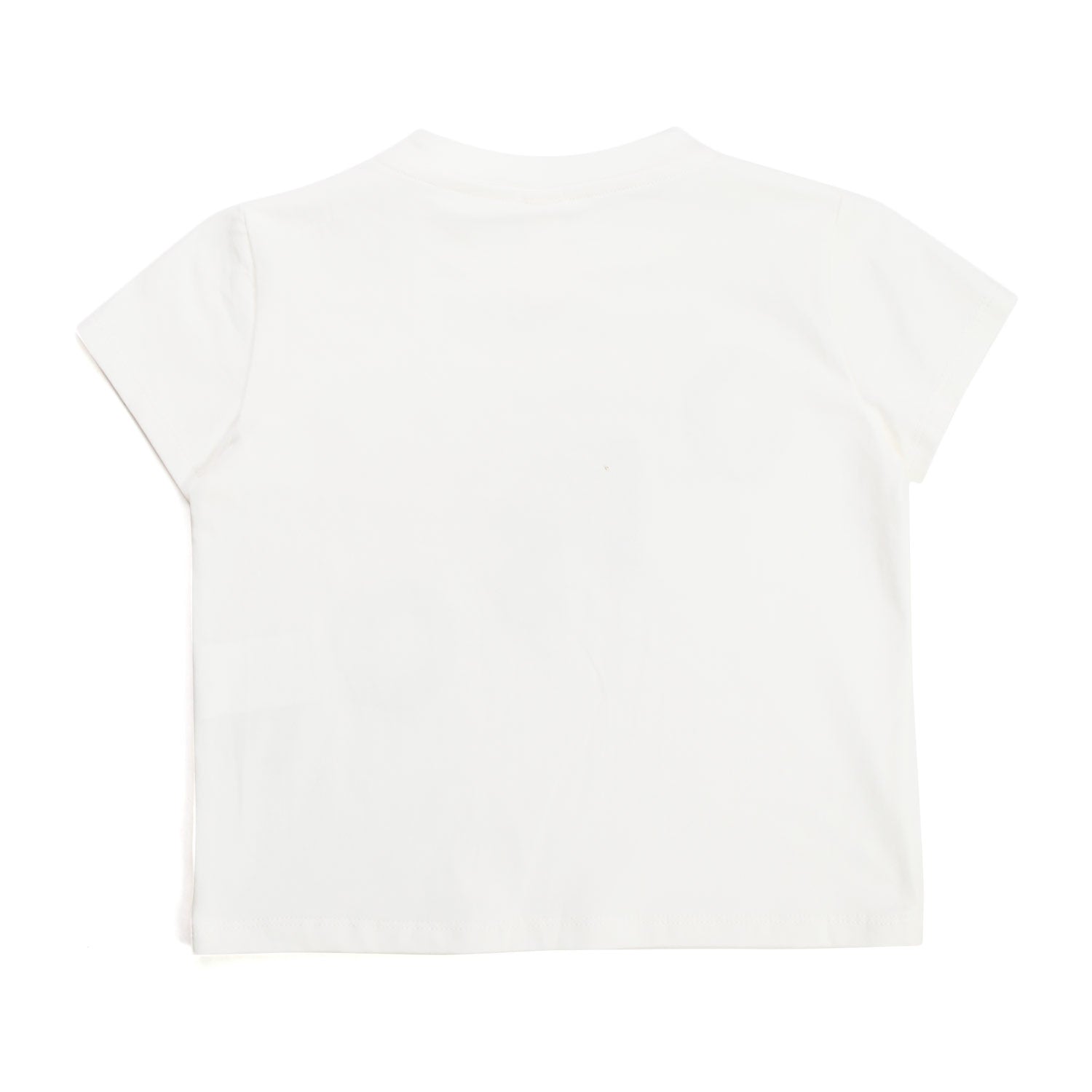 T-SHIRT CROPPED BIANCA E ORO BAMBINA E TEENAGER - annameglio.com abbigliamento moda