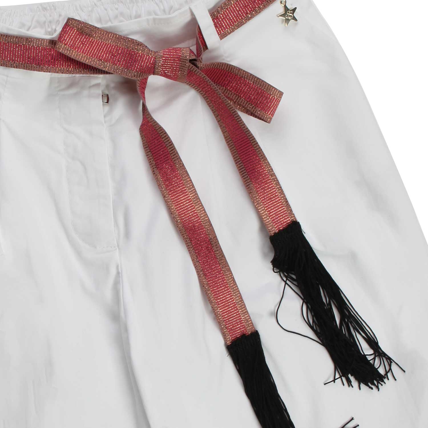 PANTALONE BIANCO LATTE BAMBINA E TEENAGER - annameglio.com abbigliamento moda