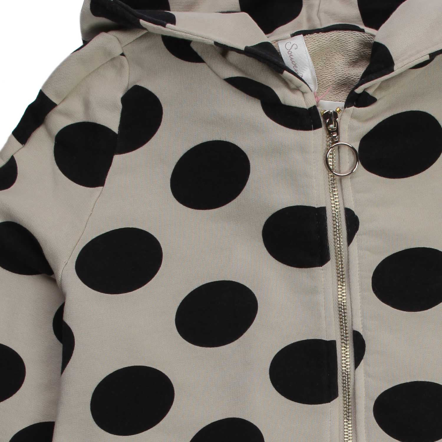 MAXI FELPA PANNA A POIS BAMBINA E TEENAGER - annameglio.com abbigliamento moda