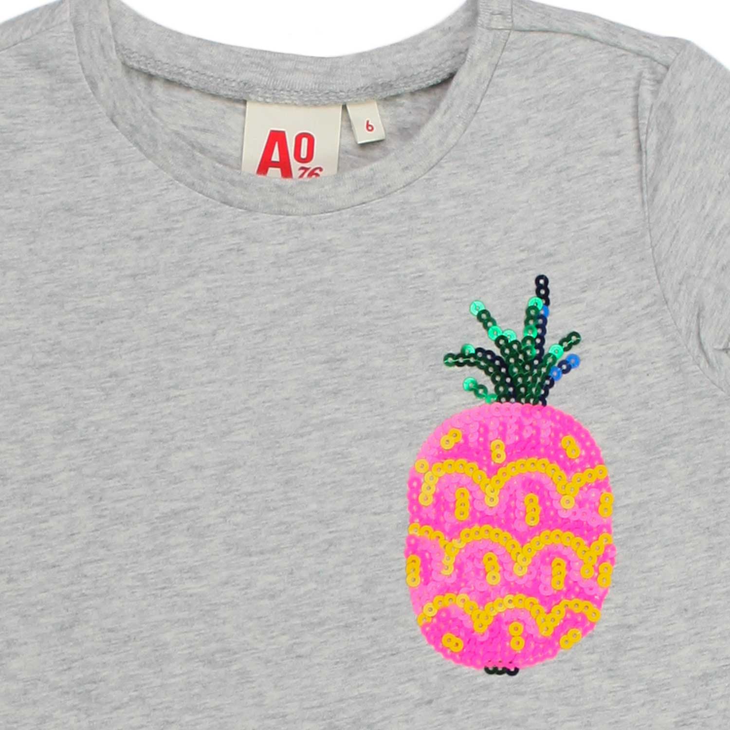 T-SHIRT GRIGIO MELANGE BAMBINA E TEENAGER - annameglio.com abbigliamento moda