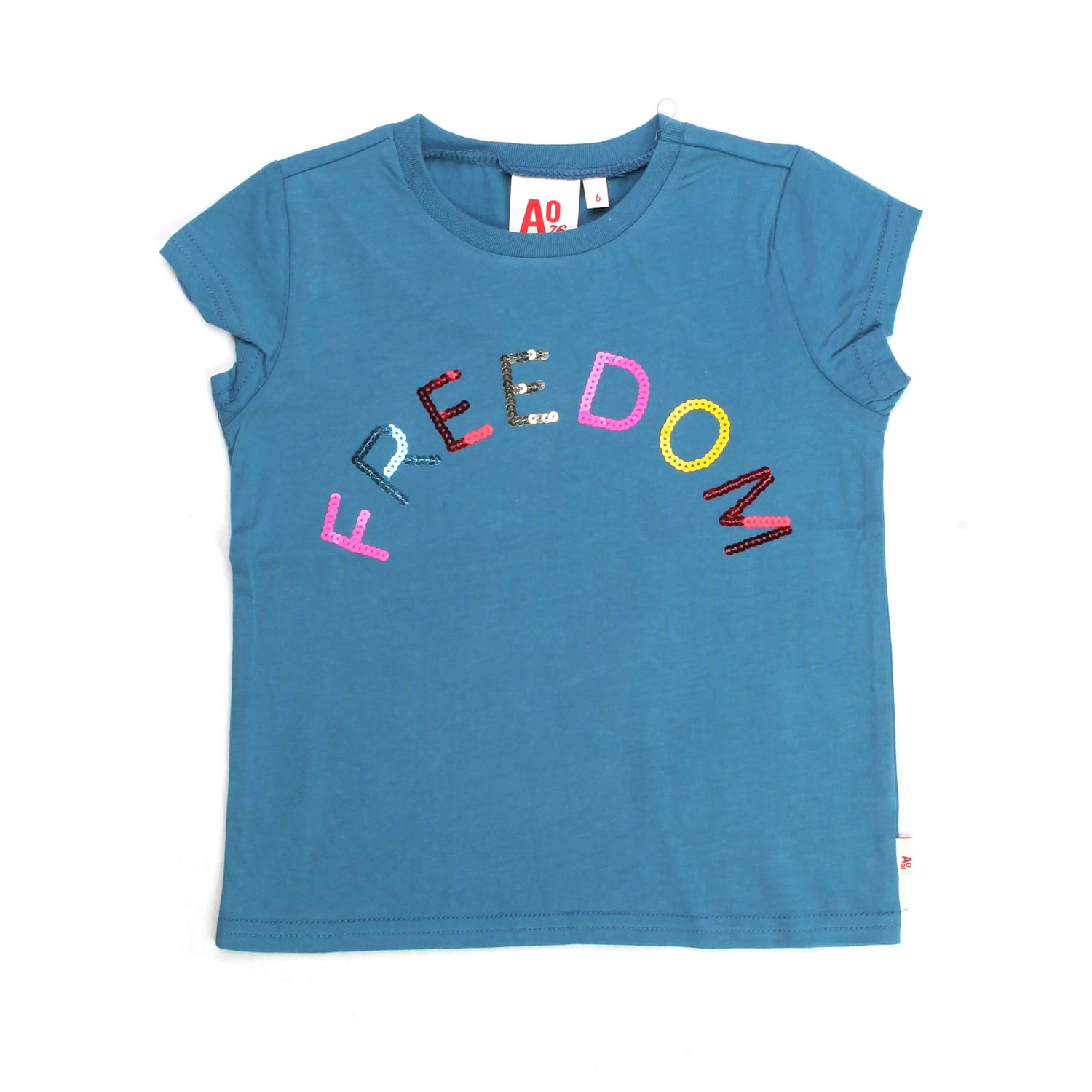 T-SHIRT AZZURRA BAMBINA E TEENAGER - annameglio.com abbigliamento moda