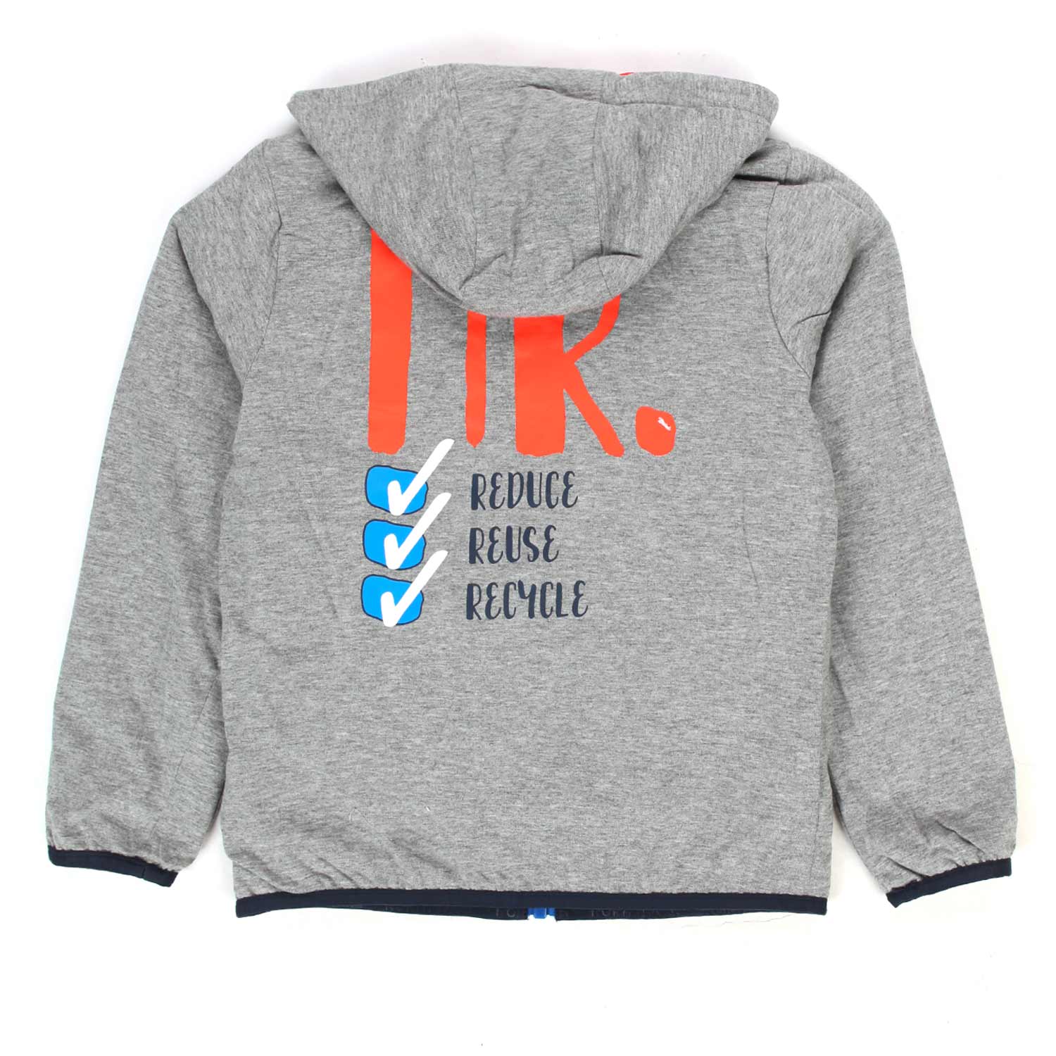 GIACCA NORTH AZZURRA E GRIGIA BAMBINO E TEENAGER - annameglio.com abbigliamento moda