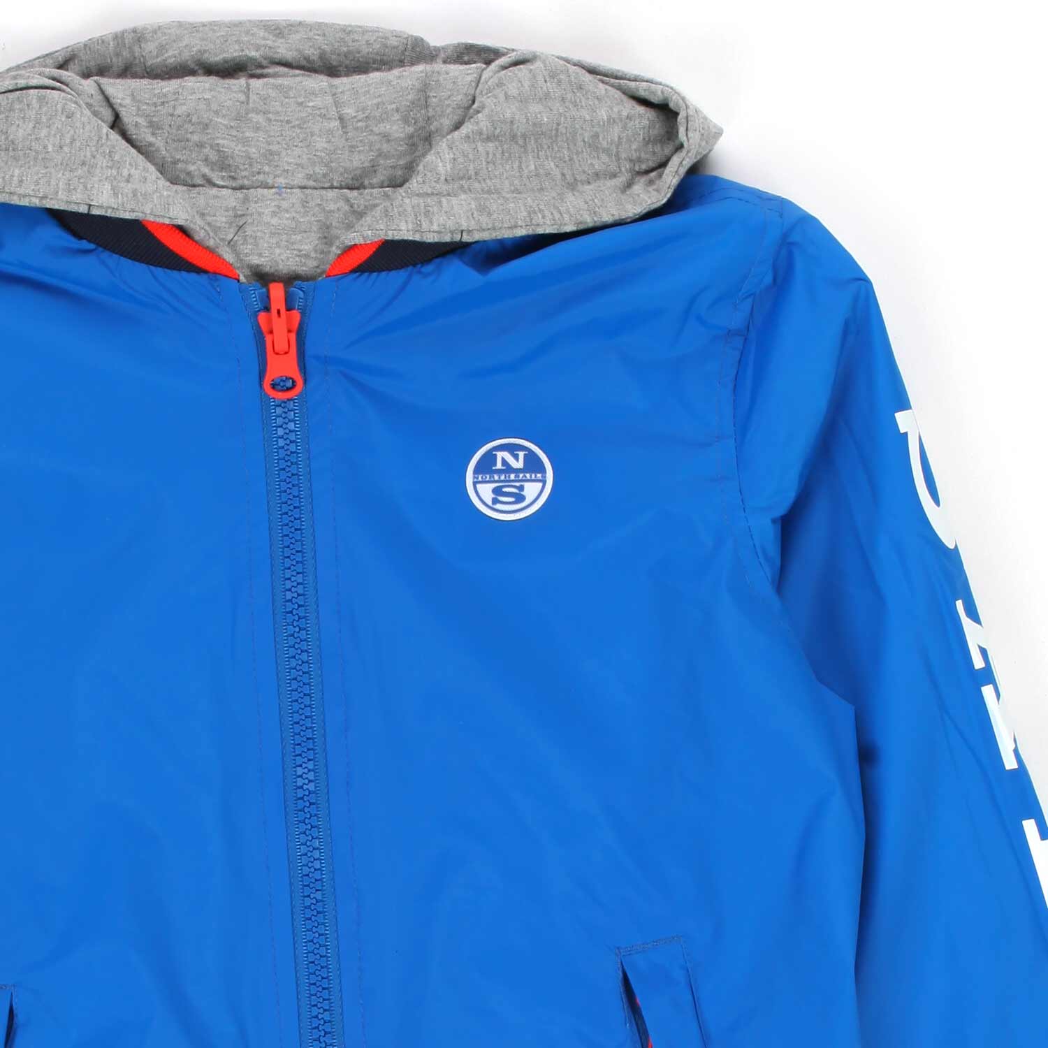 GIACCA NORTH AZZURRA E GRIGIA BAMBINO E TEENAGER - annameglio.com abbigliamento moda