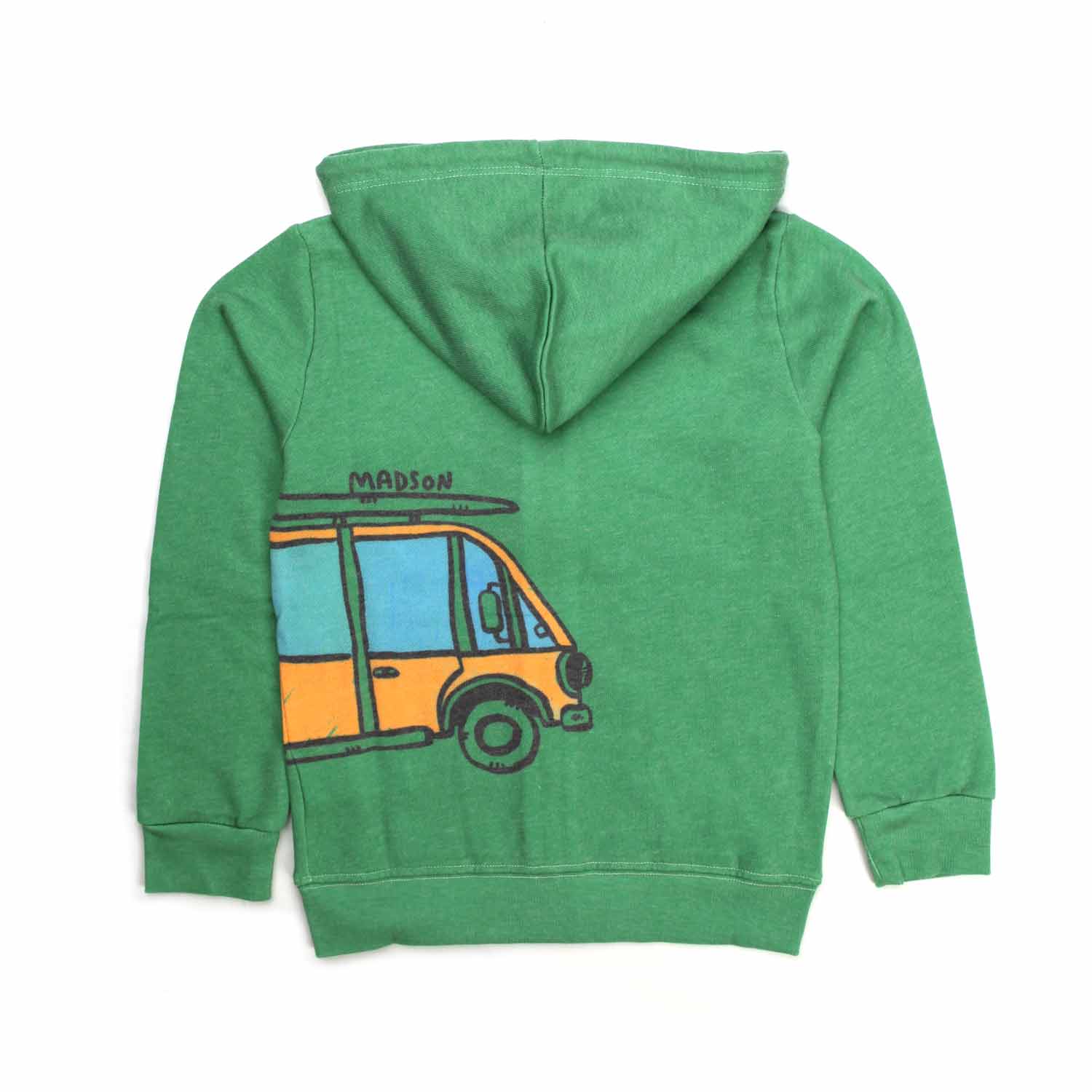 FELPA VERDE CON CAPPUCCIO BAMBINO - annameglio.com abbigliamento moda